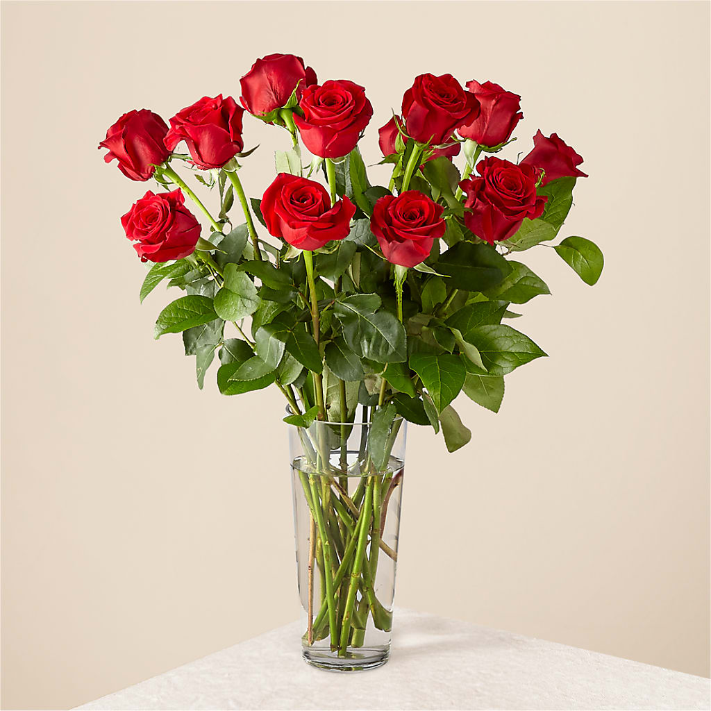 Long Stem Red Rose Bouquet – DANDELIONS ALL THINGS WEDDINGS & EVENTS, Germanton NC