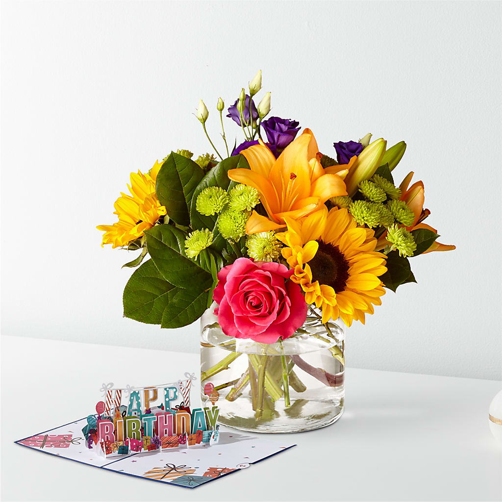Best Day Bouquet & Lovepop® Birthday Pop-Up Card – DANDELIONS ALL THINGS WEDDINGS & EVENTS, Germanton NC