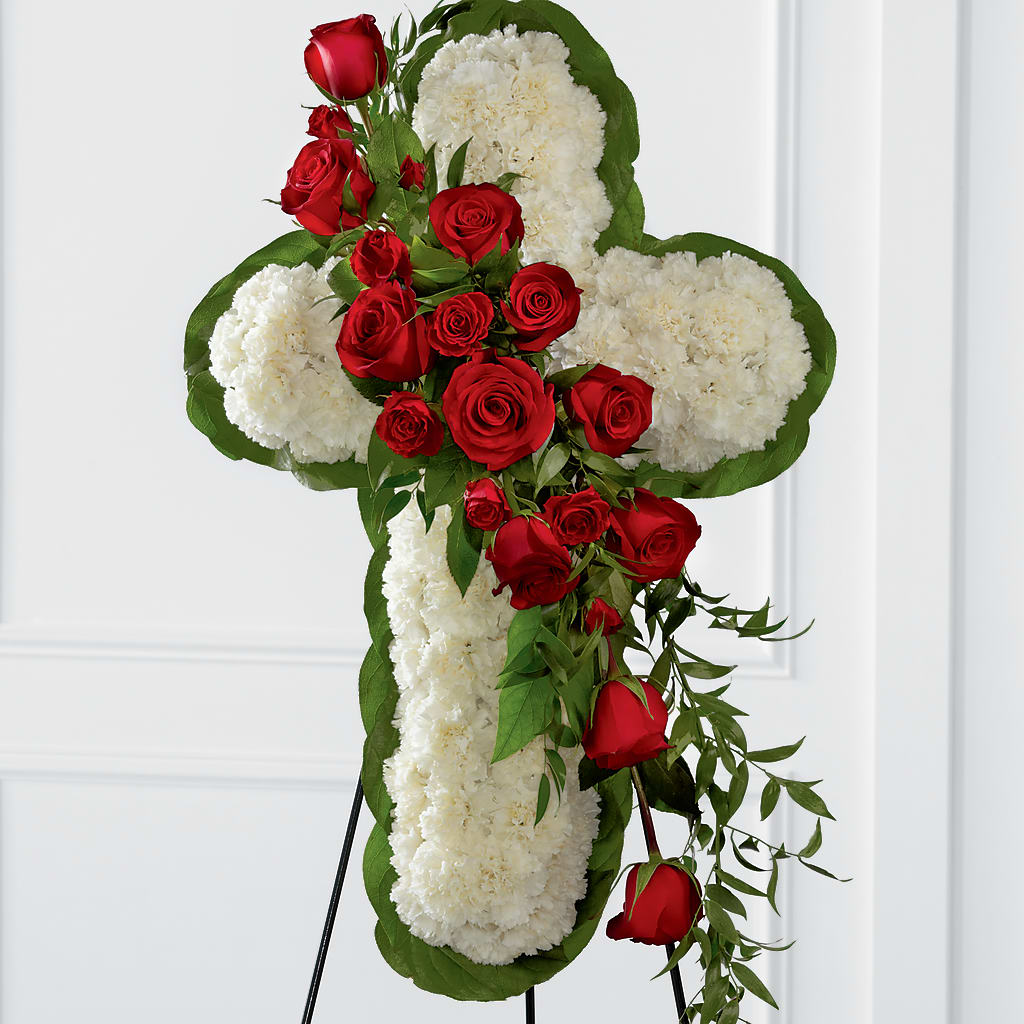 Floral Cross Easel – DANDELIONS ALL THINGS WEDDINGS & EVENTS, Germanton NC
