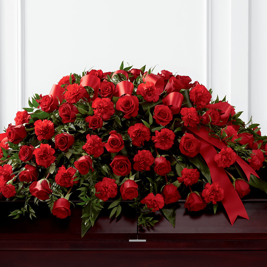 Tribute of Life Casket Spray – DANDELIONS ALL THINGS WEDDINGS & EVENTS, Germanton NC