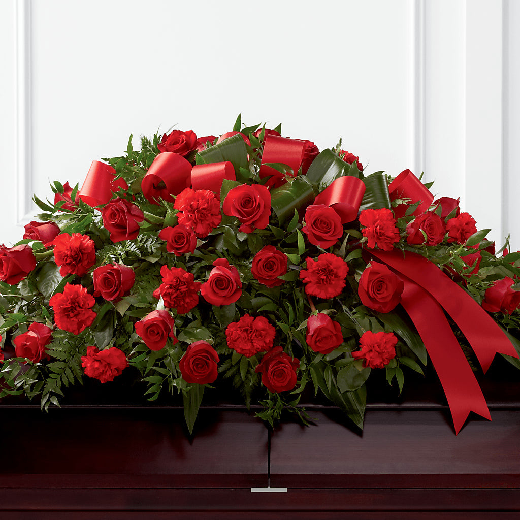 Tribute of Life Casket Spray – DANDELIONS ALL THINGS WEDDINGS & EVENTS, Germanton NC
