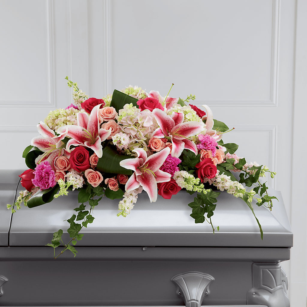 Splendid Grace Casket Spray – DANDELIONS ALL THINGS WEDDINGS & EVENTS, Germanton NC