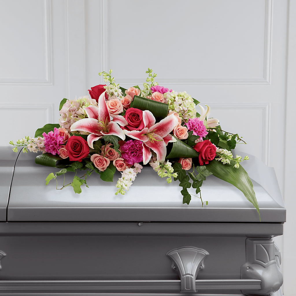 Splendid Grace Casket Spray – DANDELIONS ALL THINGS WEDDINGS & EVENTS, Germanton NC