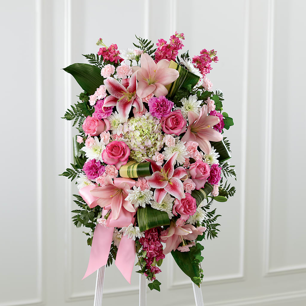 Comforting Standing Spray – DANDELIONS ALL THINGS WEDDINGS & EVENTS, Germanton NC