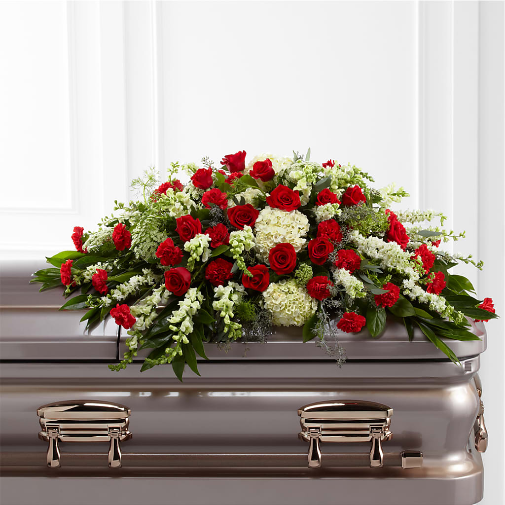 Sincerity Casket Spray – DANDELIONS ALL THINGS WEDDINGS & EVENTS, Germanton NC