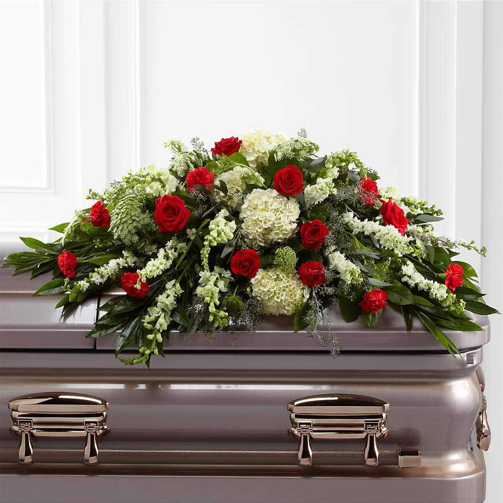 Sincerity Casket Spray – DANDELIONS ALL THINGS WEDDINGS & EVENTS, Germanton NC