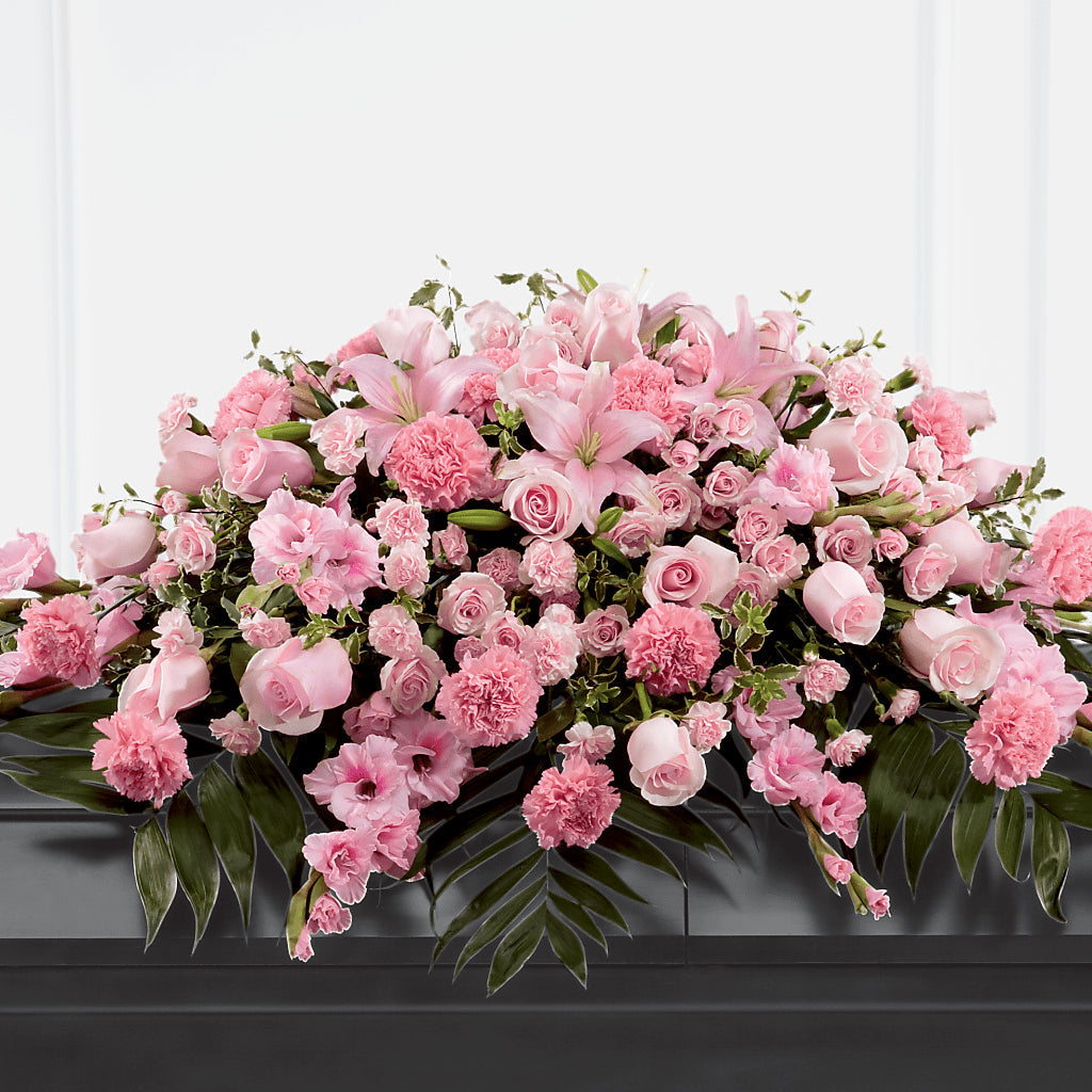 Garden of Comfort Casket Spray (Standard) – DANDELIONS ALL THINGS WEDDINGS & EVENTS, Germanton NC