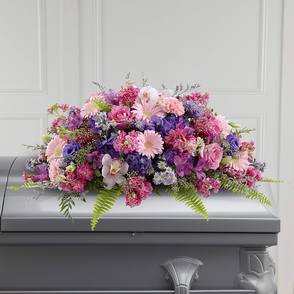 Glorious Garden Casket Spray – DANDELIONS ALL THINGS WEDDINGS & EVENTS, Germanton NC