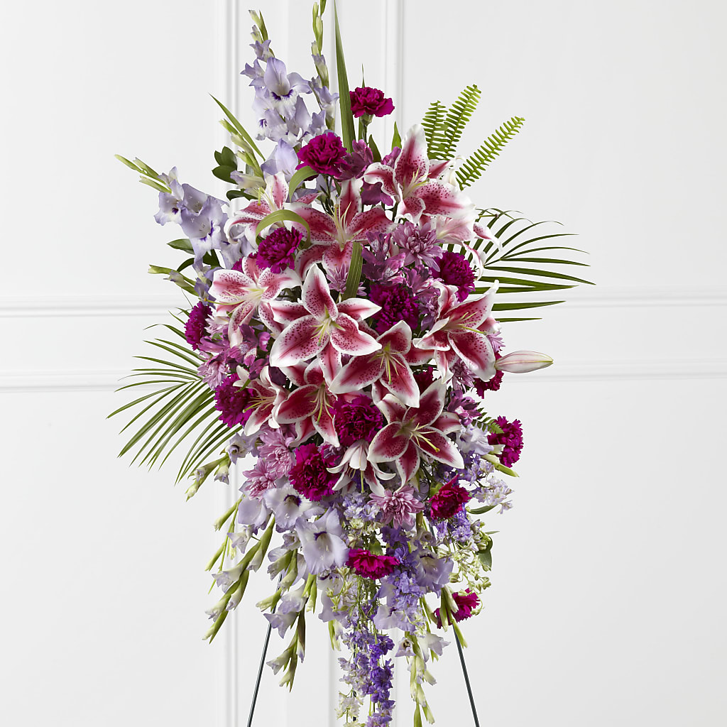 Tender Touch Standing Spray – DANDELIONS ALL THINGS WEDDINGS & EVENTS, Germanton NC