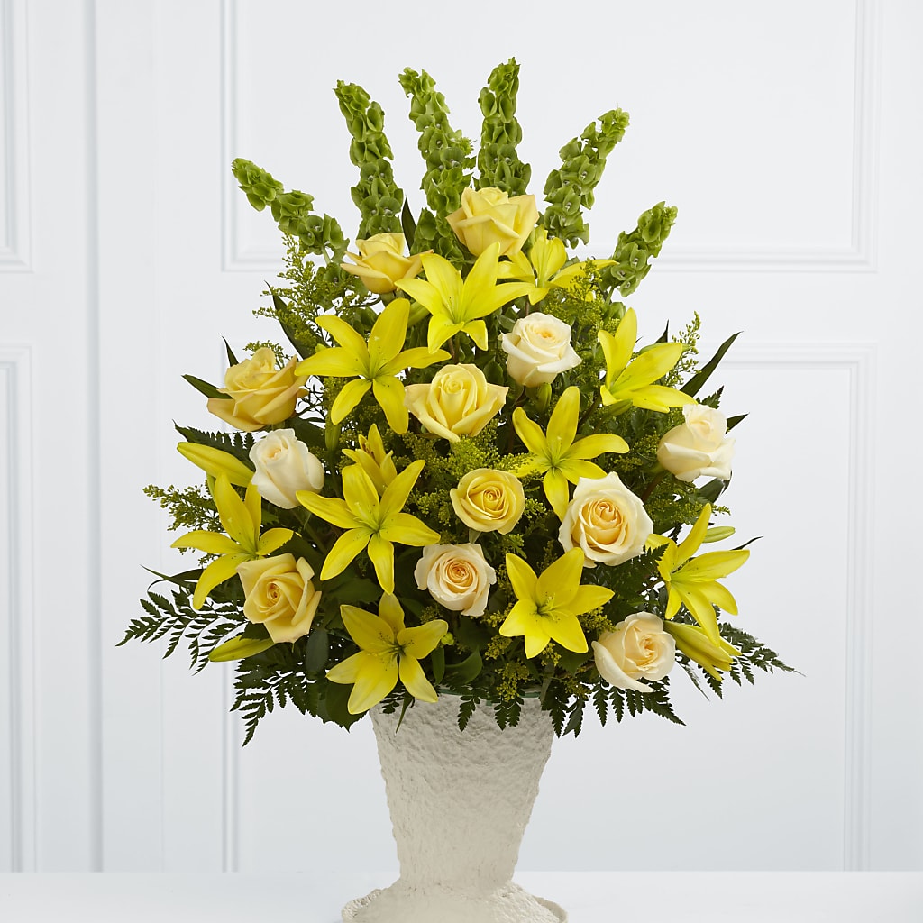 Golden Memories Arrangement – DANDELIONS ALL THINGS WEDDINGS & EVENTS, Germanton NC