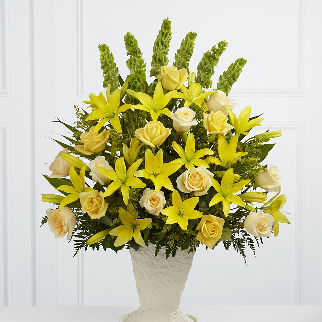 Golden Memories Arrangement – DANDELIONS ALL THINGS WEDDINGS & EVENTS, Germanton NC