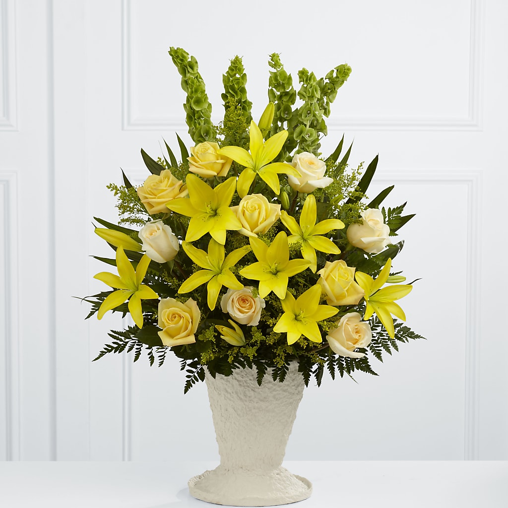 Golden Memories Arrangement – DANDELIONS ALL THINGS WEDDINGS & EVENTS, Germanton NC