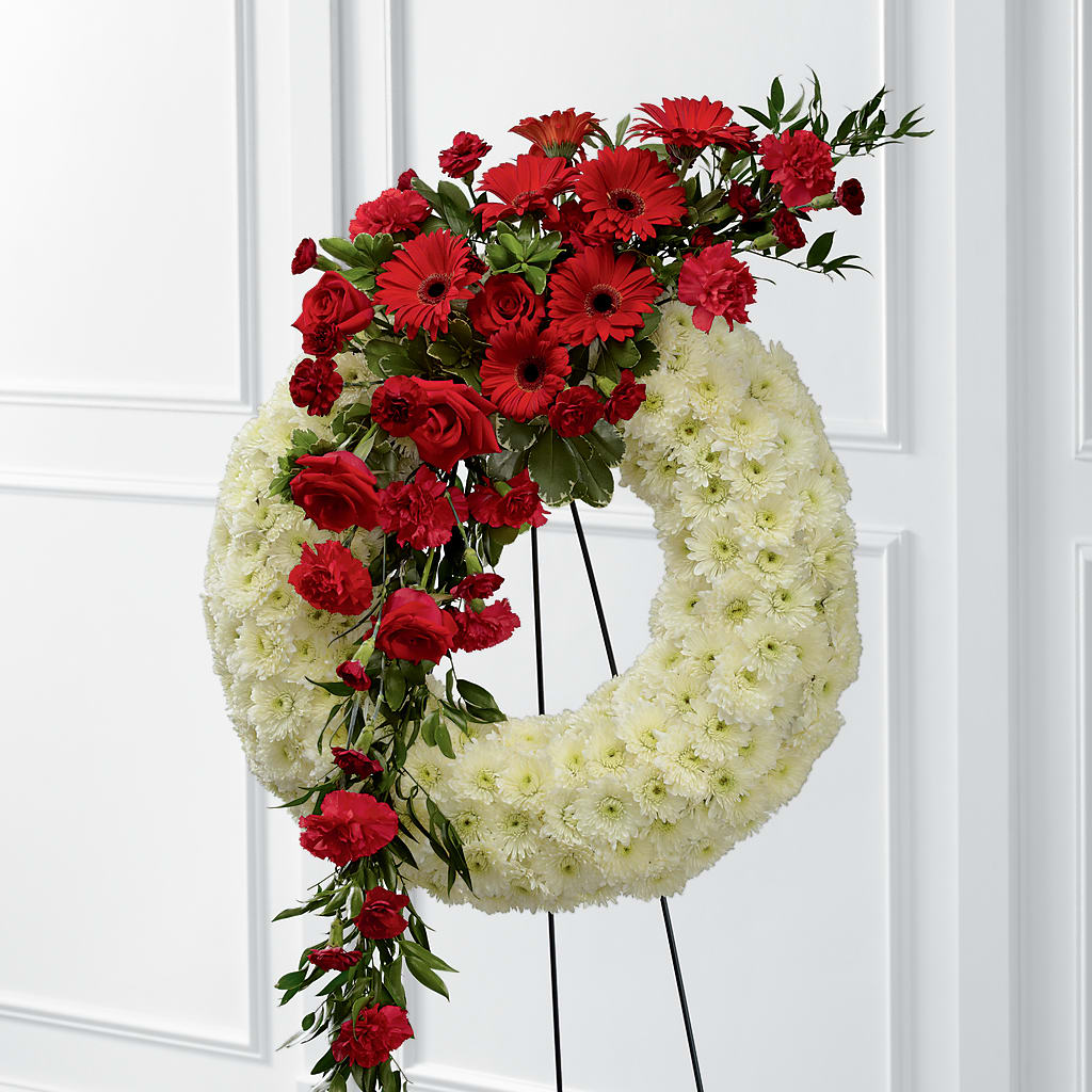 Graceful Tribute Wreath – DANDELIONS ALL THINGS WEDDINGS & EVENTS, Germanton NC