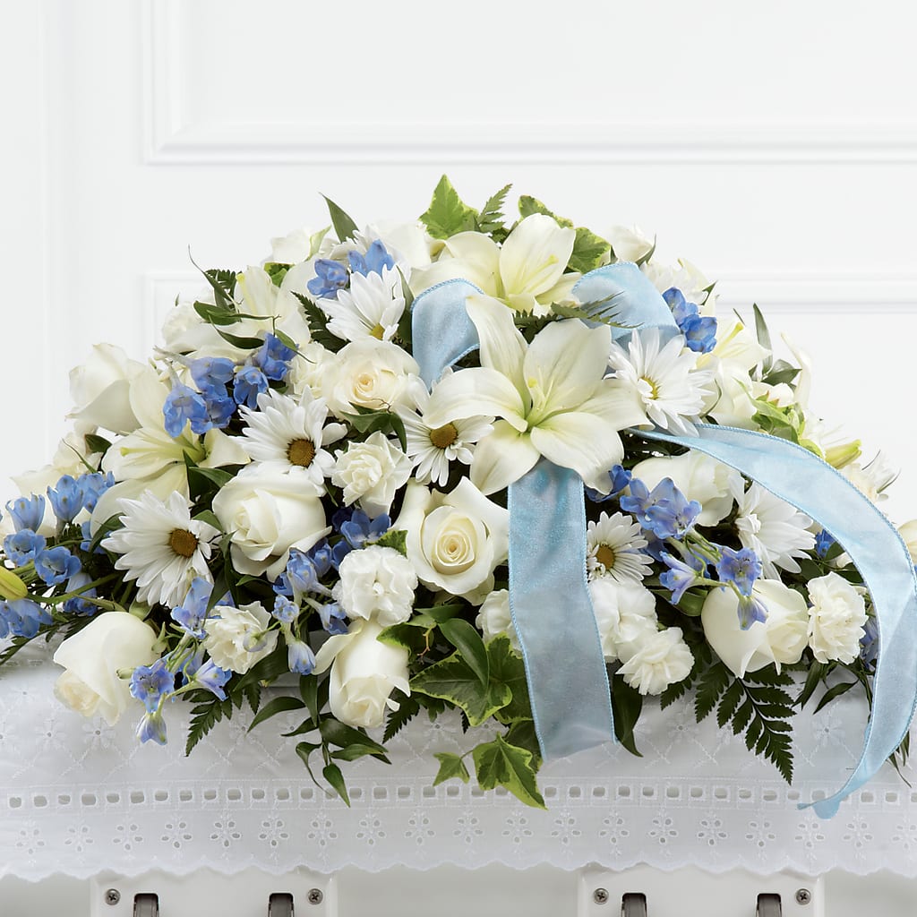 Tender Treasure Casket Spray – DANDELIONS ALL THINGS WEDDINGS & EVENTS, Germanton NC