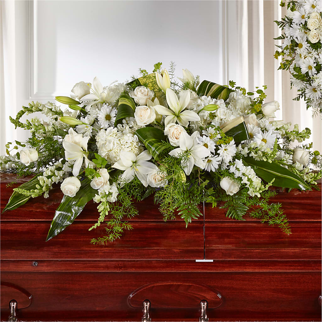 Abundance Casket Spray – DANDELIONS ALL THINGS WEDDINGS & EVENTS, Germanton NC
