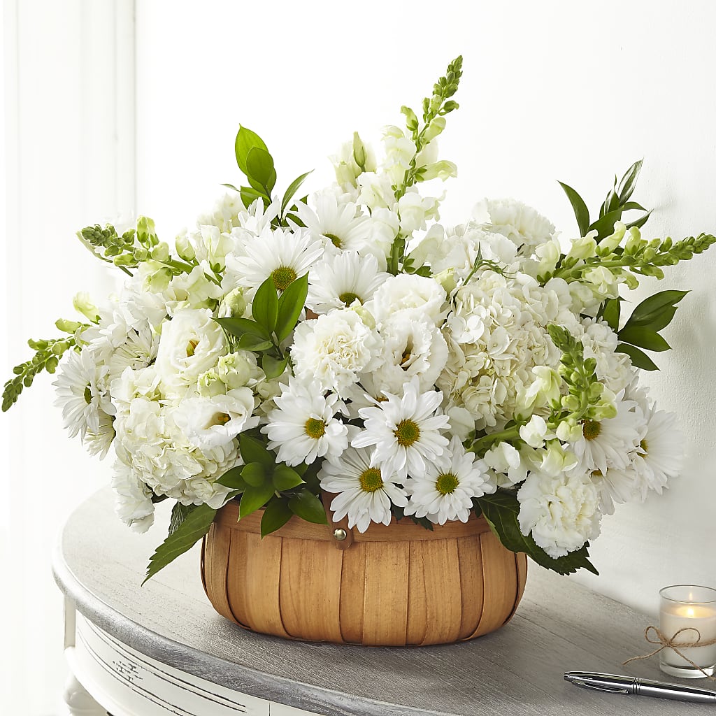 Pure Ivory Basket – DANDELIONS ALL THINGS WEDDINGS & EVENTS, Germanton NC