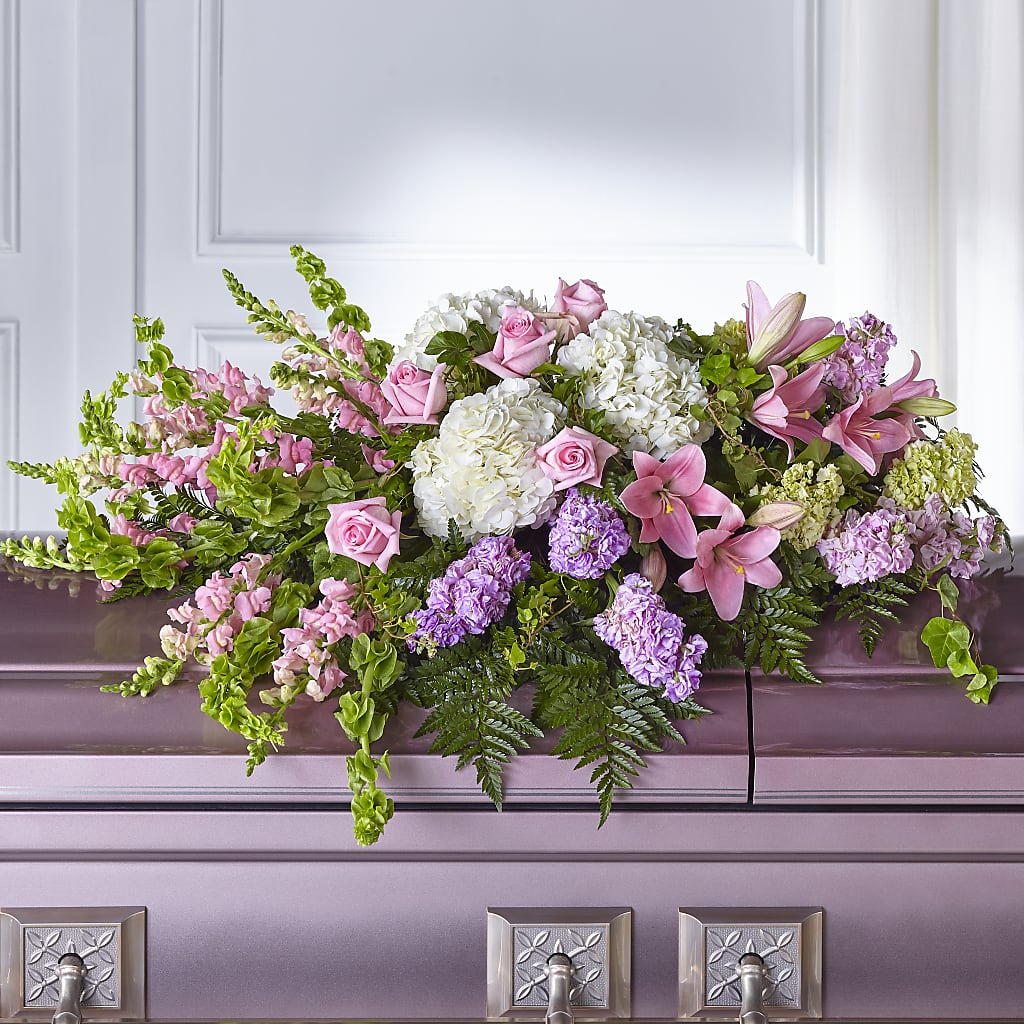 Life's Gratitude Casket Spray – DANDELIONS ALL THINGS WEDDINGS & EVENTS, Germanton NC