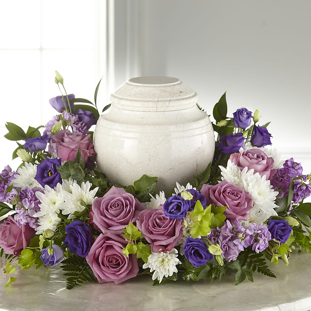Blooming Sympathy Cremation Adornment – DANDELIONS ALL THINGS WEDDINGS & EVENTS, Germanton NC
