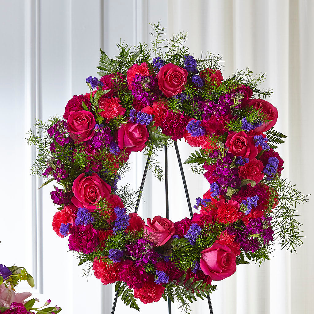 Calming Colors Wreath – DANDELIONS ALL THINGS WEDDINGS & EVENTS, Germanton NC