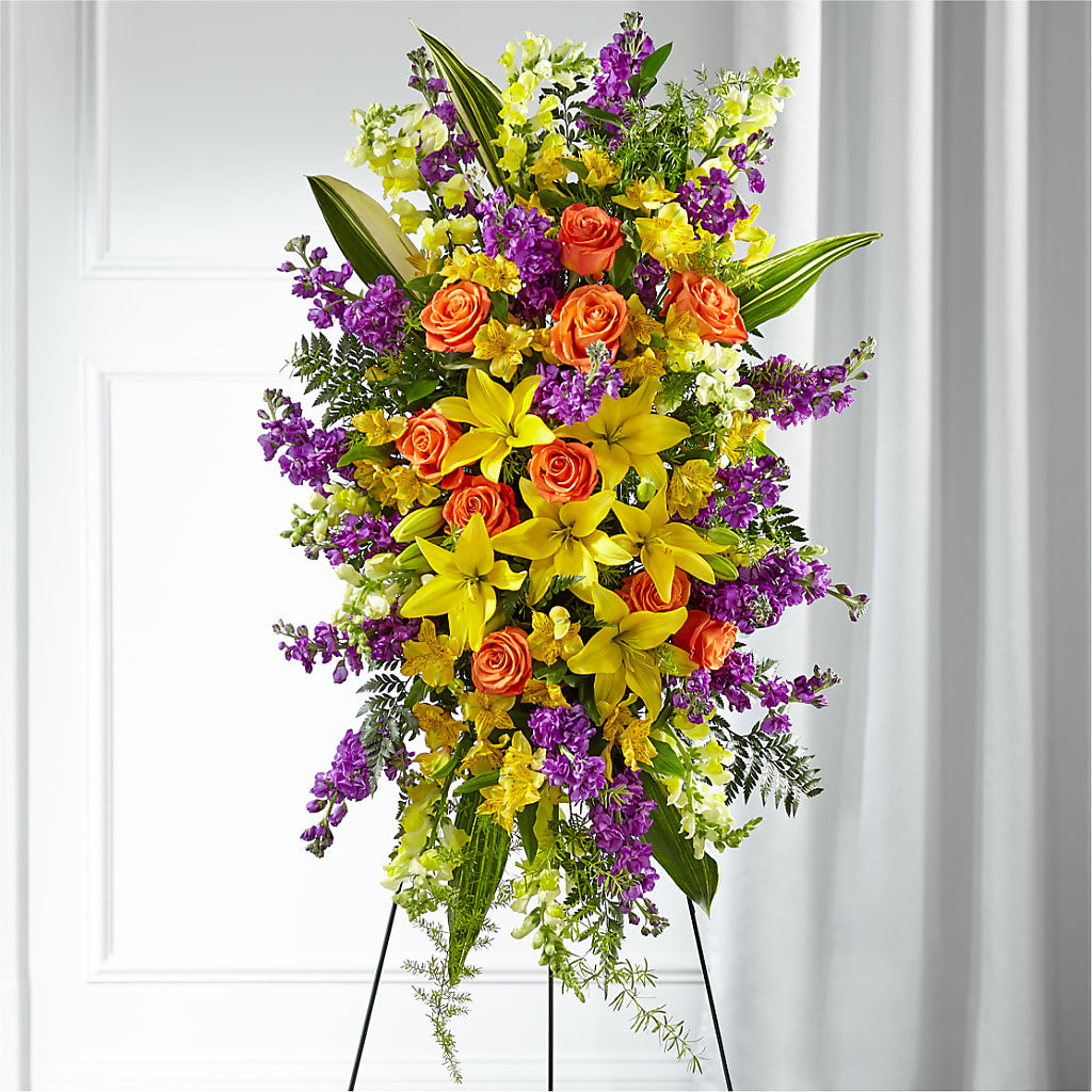 Thoughtful Prayers Standing Spray – DANDELIONS ALL THINGS WEDDINGS & EVENTS, Germanton NC