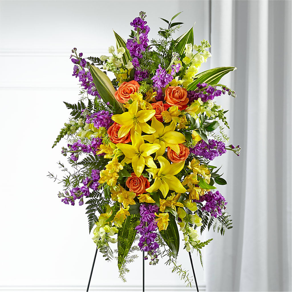 Thoughtful Prayers Standing Spray – DANDELIONS ALL THINGS WEDDINGS & EVENTS, Germanton NC