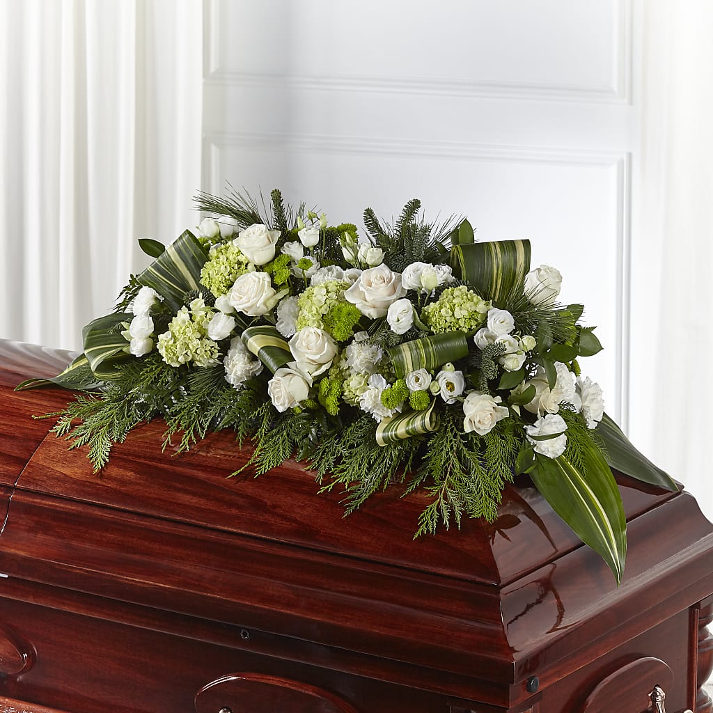 Hopeful Gesture Casket Spray – DANDELIONS ALL THINGS WEDDINGS & EVENTS, Germanton NC