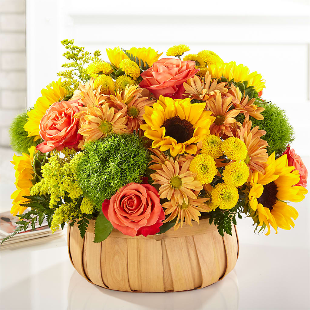 Harvest Sunflower Basket – DANDELIONS ALL THINGS WEDDINGS & EVENTS, Germanton NC