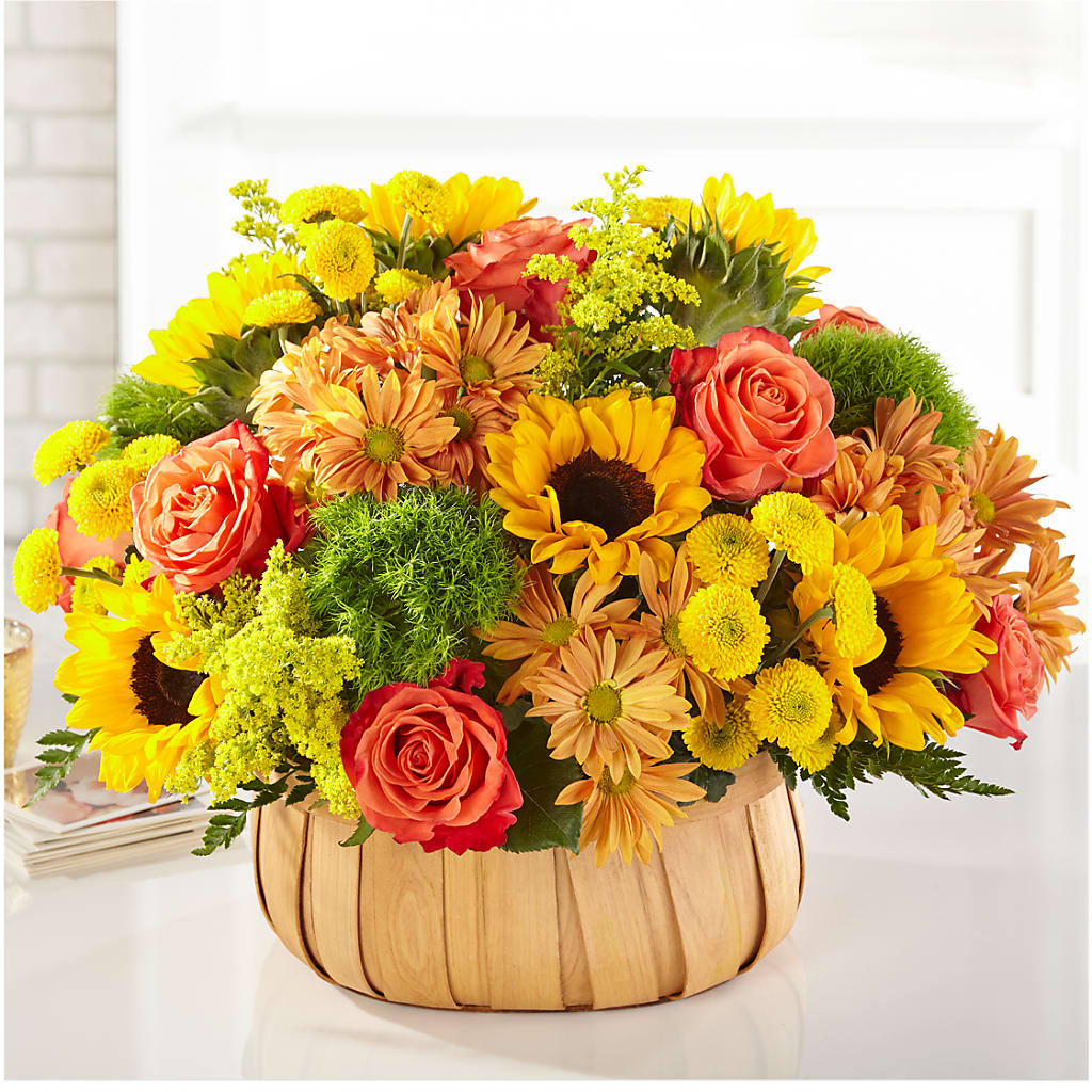 Harvest Sunflower Basket – DANDELIONS ALL THINGS WEDDINGS & EVENTS, Germanton NC
