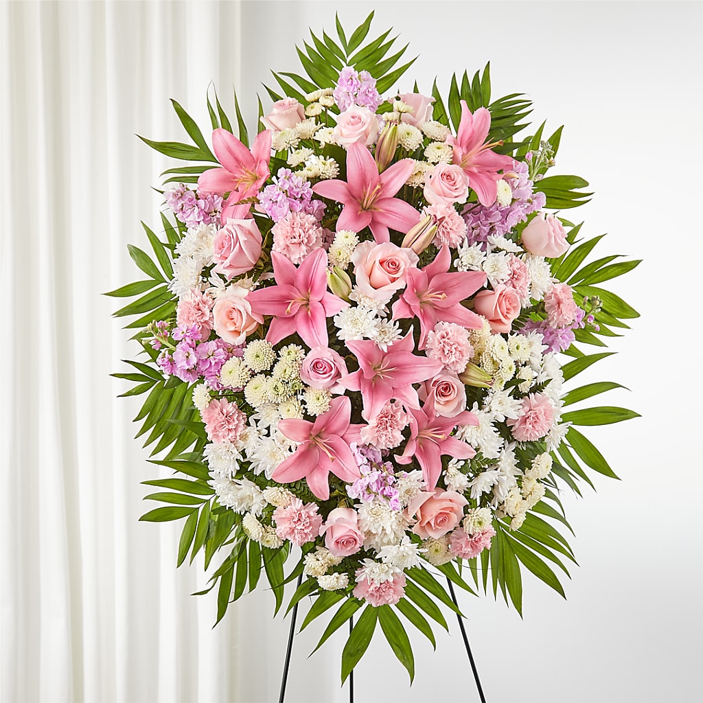 Offering Solace Standing Spray – DANDELIONS ALL THINGS WEDDINGS & EVENTS, Germanton NC