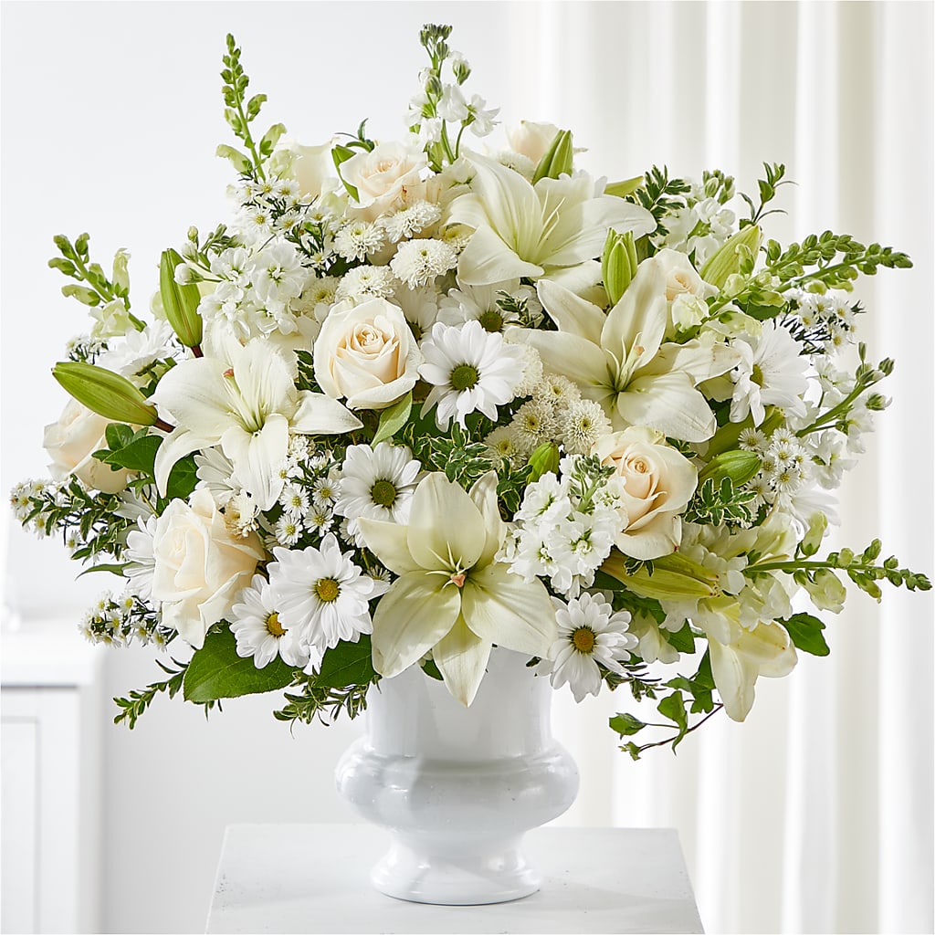 Uplifting Urn Arrangement – DANDELIONS ALL THINGS WEDDINGS & EVENTS, Germanton NC