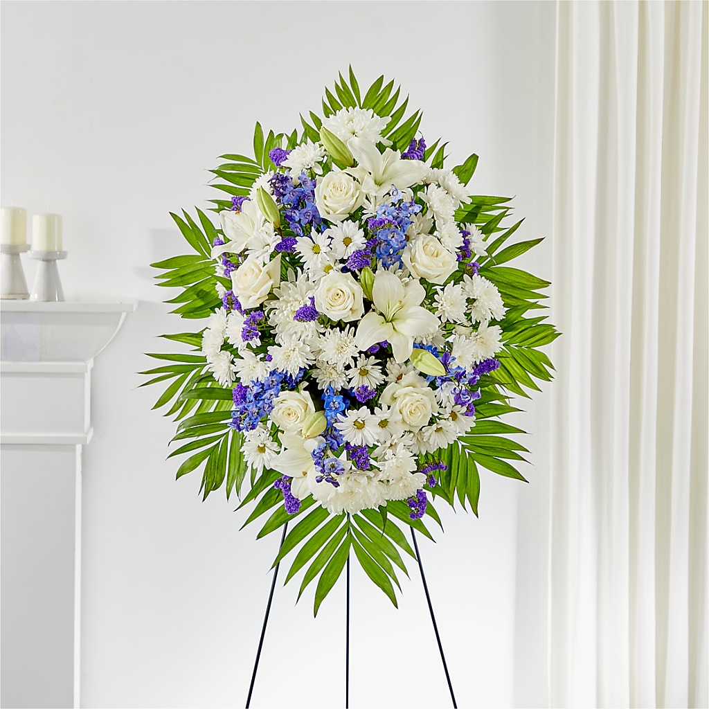 At Rest Standing Spray – DANDELIONS ALL THINGS WEDDINGS & EVENTS, Germanton NC