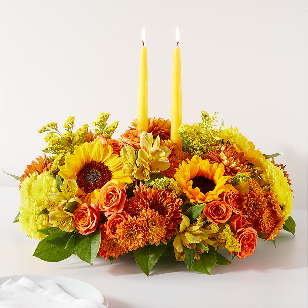 Autumn Harmony Centerpiece – DANDELIONS ALL THINGS WEDDINGS & EVENTS, Germanton NC