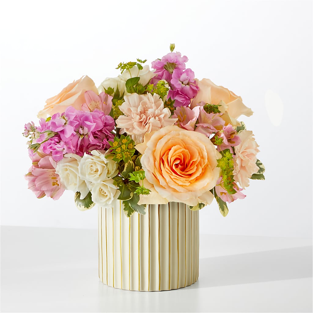 Paradise Bouquet with Ivory Vase – DANDELIONS ALL THINGS WEDDINGS & EVENTS, Germanton NC