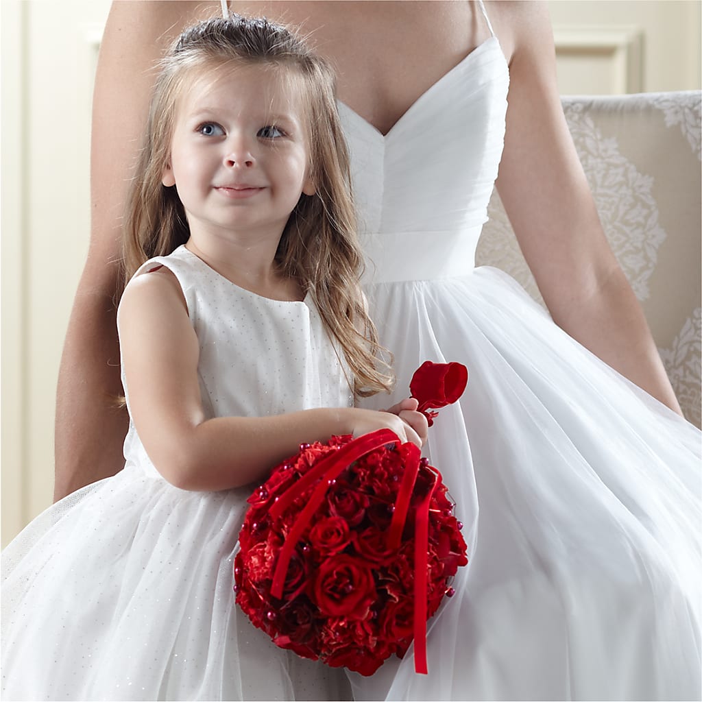 Pure at Heart Flower Girl Arrangement – DANDELIONS ALL THINGS WEDDINGS & EVENTS, Germanton NC