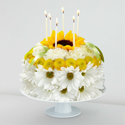 Birthday Smiles Floral Cake – DANDELIONS ALL THINGS WEDDINGS & EVENTS, Germanton NC