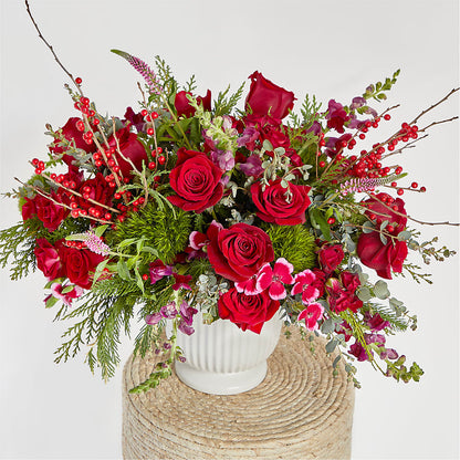 Big Red Bow Bouquet – DANDELIONS ALL THINGS WEDDINGS & EVENTS, Germanton NC