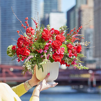 Big Red Bow Bouquet – DANDELIONS ALL THINGS WEDDINGS & EVENTS, Germanton NC