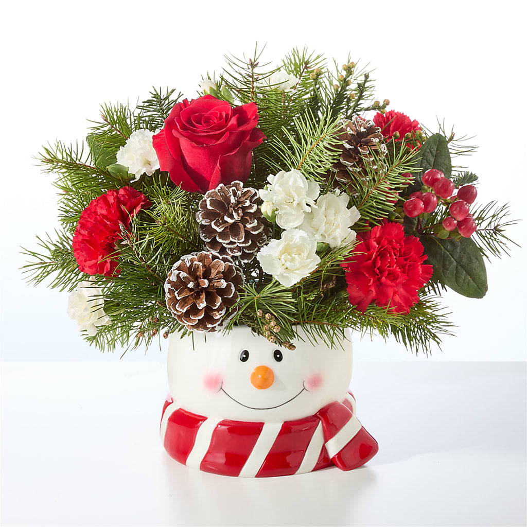 Jolly Snowman Bouquet – DANDELIONS ALL THINGS WEDDINGS & EVENTS, Germanton NC