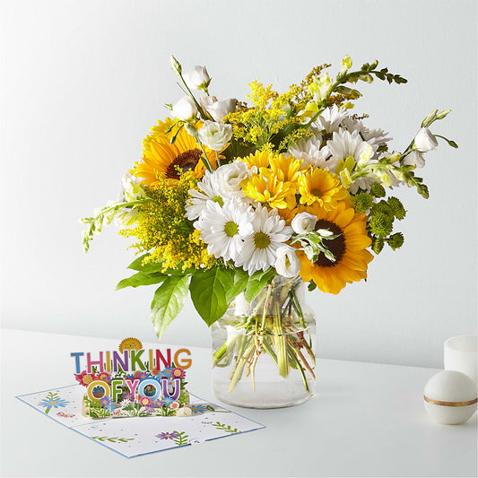 Hello Sunshine Bouquet & Lovepop® Pop-Up Card – DANDELIONS ALL THINGS WEDDINGS & EVENTS, Germanton NC