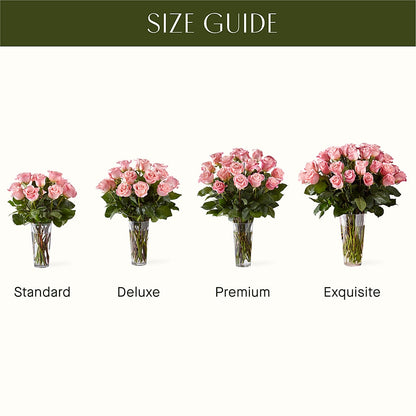 Long Stem Pink Rose Bouquet – DANDELIONS ALL THINGS WEDDINGS & EVENTS, Germanton NC