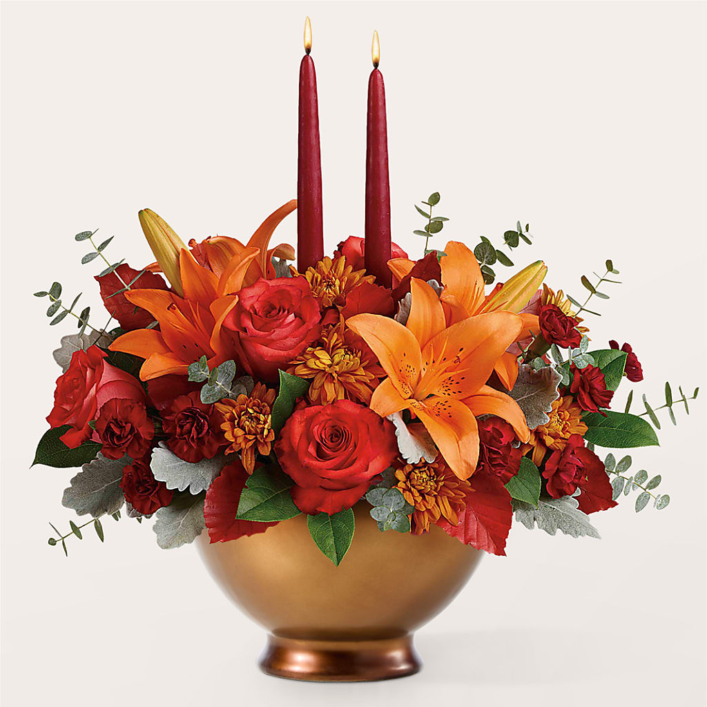 Fruits of Fall Centerpiece – DANDELIONS ALL THINGS WEDDINGS & EVENTS, Germanton NC