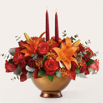 Fruits of Fall Centerpiece – DANDELIONS ALL THINGS WEDDINGS & EVENTS, Germanton NC