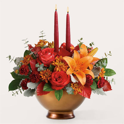 Fruits of Fall Centerpiece – DANDELIONS ALL THINGS WEDDINGS & EVENTS, Germanton NC