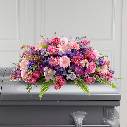 Glorious Garden Casket Spray – DANDELIONS ALL THINGS WEDDINGS & EVENTS, Germanton NC