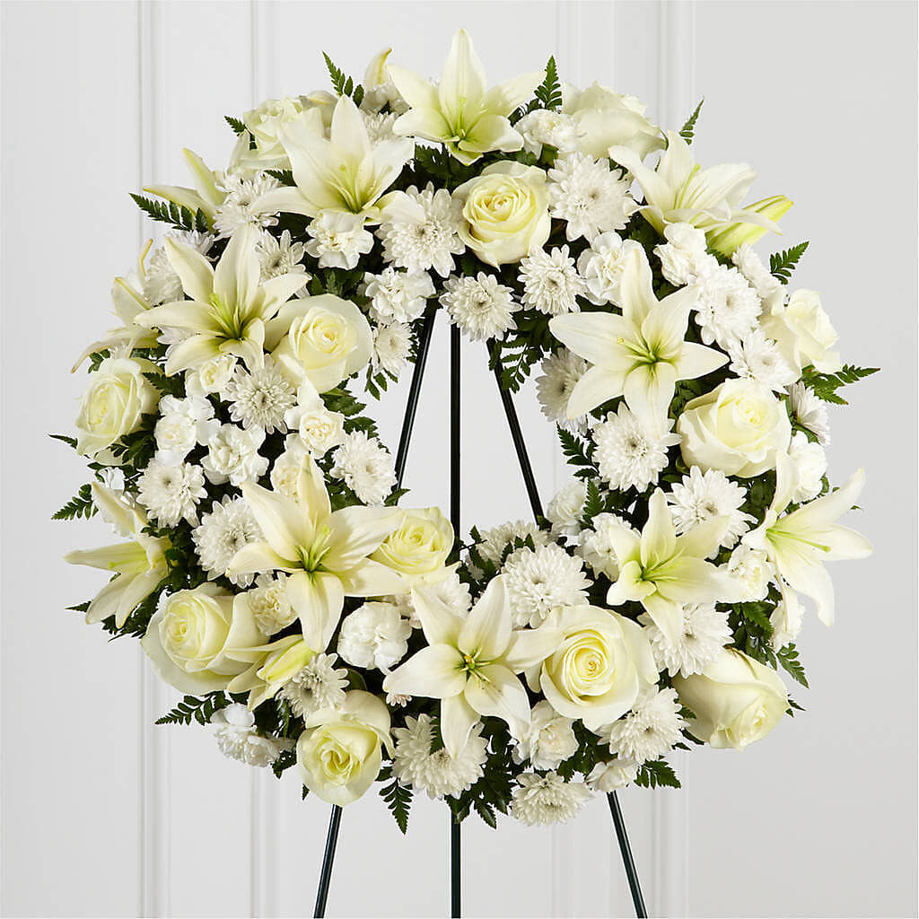 Treasured Tribute Wreath – DANDELIONS ALL THINGS WEDDINGS & EVENTS, Germanton NC