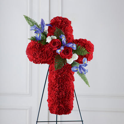 Faithful Hero Floral Cross – DANDELIONS ALL THINGS WEDDINGS & EVENTS, Germanton NC