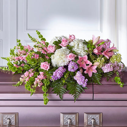 Life's Gratitude Casket Spray – DANDELIONS ALL THINGS WEDDINGS & EVENTS, Germanton NC