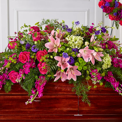 Radiant Tribute Casket Spray – DANDELIONS ALL THINGS WEDDINGS & EVENTS, Germanton NC