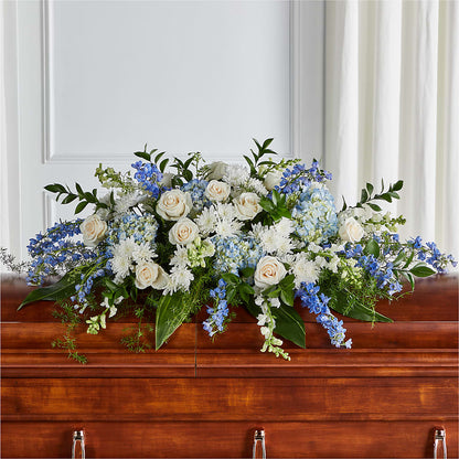 Timeless Essence Casket Spray – DANDELIONS ALL THINGS WEDDINGS & EVENTS, Germanton NC