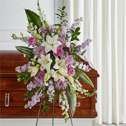 Grateful Hearts Standing Spray – DANDELIONS ALL THINGS WEDDINGS & EVENTS, Germanton NC